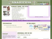 Tablet Screenshot of nikkifitness.com